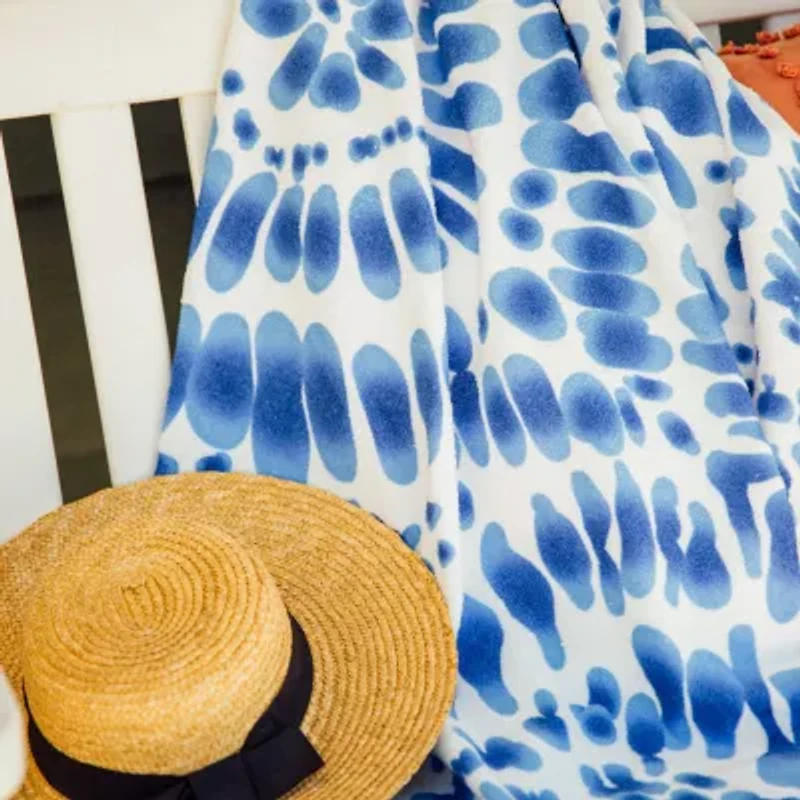 Depera Home Indigo Quick Dry Beach Towel
