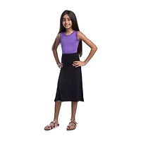 24sevenkid Big Kid Girls High Rise Midi A-Line Skirt