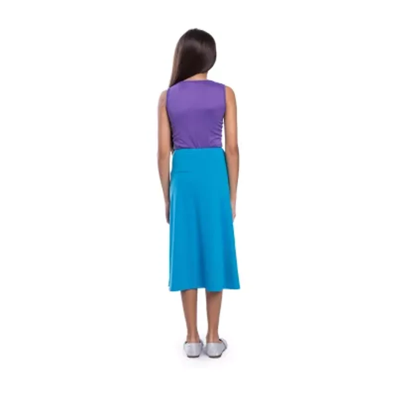 24sevenkid Big Kid Girls High Rise Midi A-Line Skirt