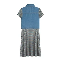 Byer California Little & Big Kid Girls Striped 2-pc. Dress Set