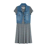 Byer California Little & Big Kid Girls Striped 2-pc. Dress Set