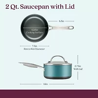 Anolon Achieve Hard Anodized 2-qt. Sauce Pan with Lid