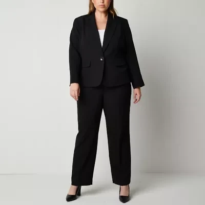 Le Suit Straight Leg Womens-Plus 2-pc. Pant