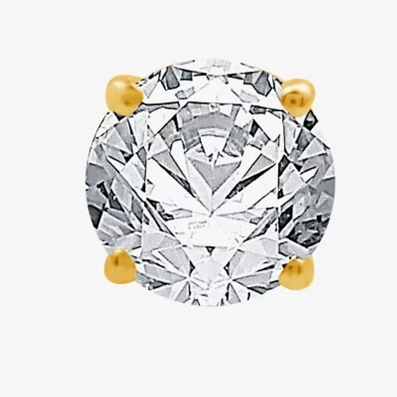 (F / SI1-SI2) Ever Star 1 1/2 CT. T.W. Lab Grown White Diamond 14K Gold 4.4mm Single Earring