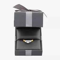 Love Lives Forever (H-I / Si1-Si2) Womens 1 1/2 CT. T.W. Lab Grown White Diamond 10K Gold Round 3-Stone Engagement Ring