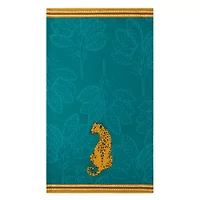 Distant Lands Turquoise Leopard 2-pc. Kitchen Towel Set
