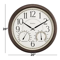 Westclox 20" Indoor/Outdoor Wall Clock