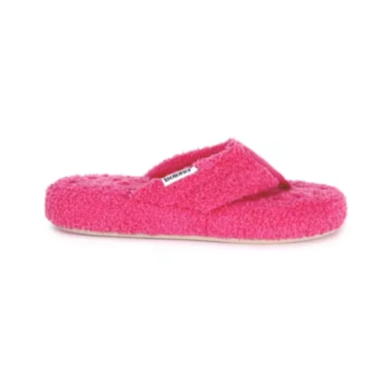 Isotoner Joey Soft Pile Thong Womens Round Slip-On Shoe