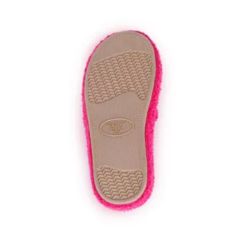Isotoner Joey Soft Pile Thong Womens Round Slip-On Shoe