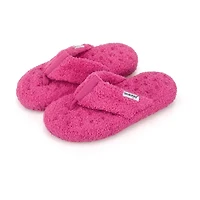 Isotoner Joey Soft Pile Thong Womens Round Slip-On Shoe