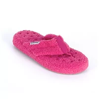 Isotoner Joey Soft Pile Thong Womens Round Slip-On Shoe