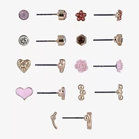Arizona Womens 9 Pair Earring Set