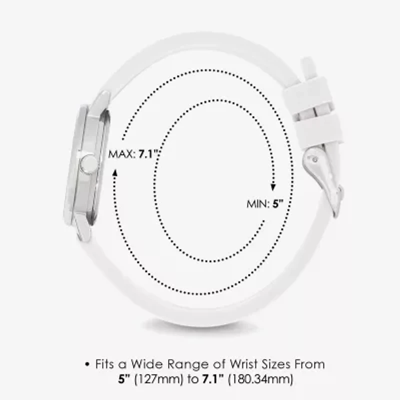Speidel Medi Petite Unisex Adult White Strap Watch 60350006