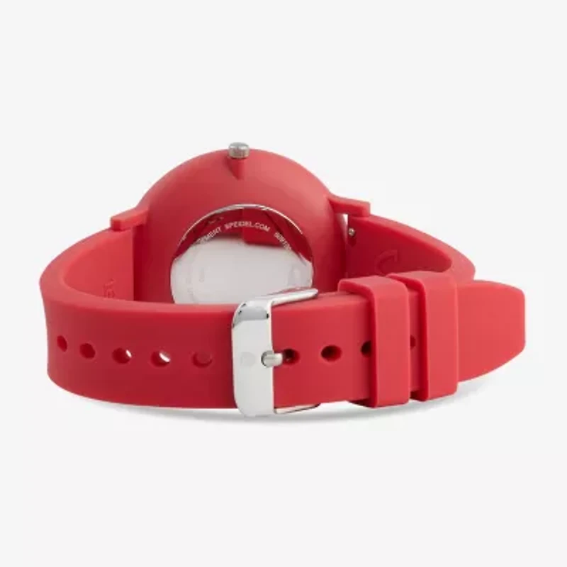 Speidel Color Pop Unisex Adult Red Strap Watch 60910015