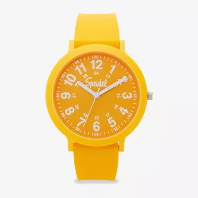Speidel Color Pop Unisex Adult Orange Strap Watch 60910023