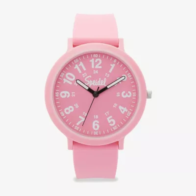 Speidel Color Pop Unisex Adult Pink Strap Watch 60910001