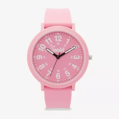 Speidel Color Pop Unisex Adult Pink Strap Watch 60910001