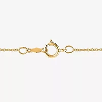I / I1) Womens CT. Lab Grown White Diamond 10K Gold Pear 18 Inch Pendant Necklace