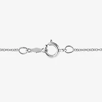 I / I1) Womens CT. Lab Grown White Diamond 10K Gold Pear 18 Inch Pendant Necklace