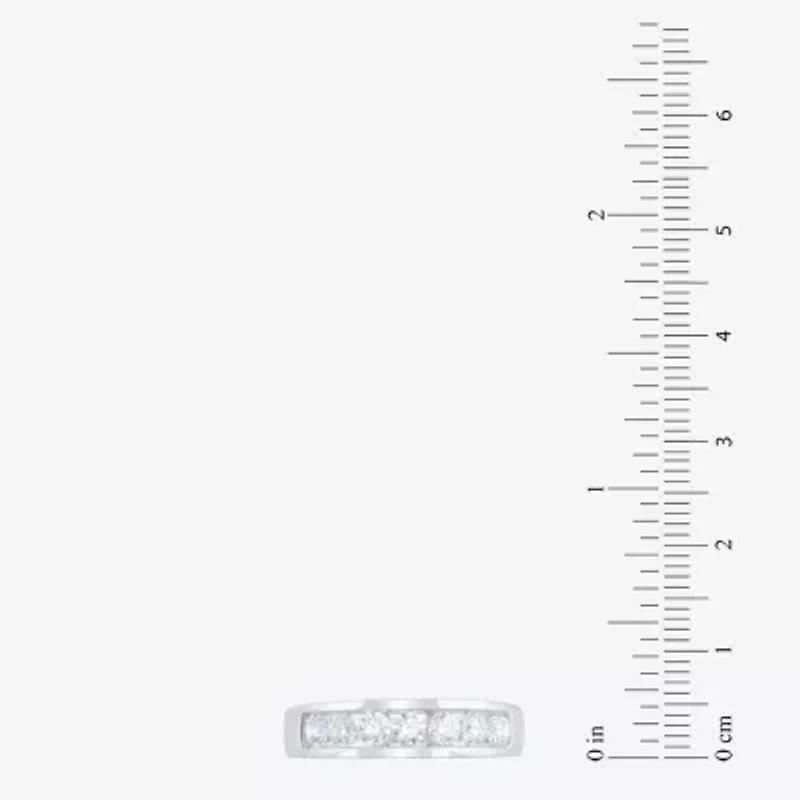 (F / Vs2) Unisex Adult 5 CT. T.W. Lab Grown White Diamond 10K Gold Round Side Stone Bridal Set