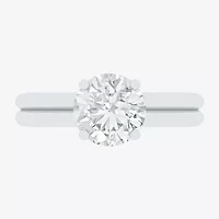 (F / Vs2) Womens 2 CT. T.W. Lab Grown White Diamond 10K Gold Round Solitaire Engagement Ring
