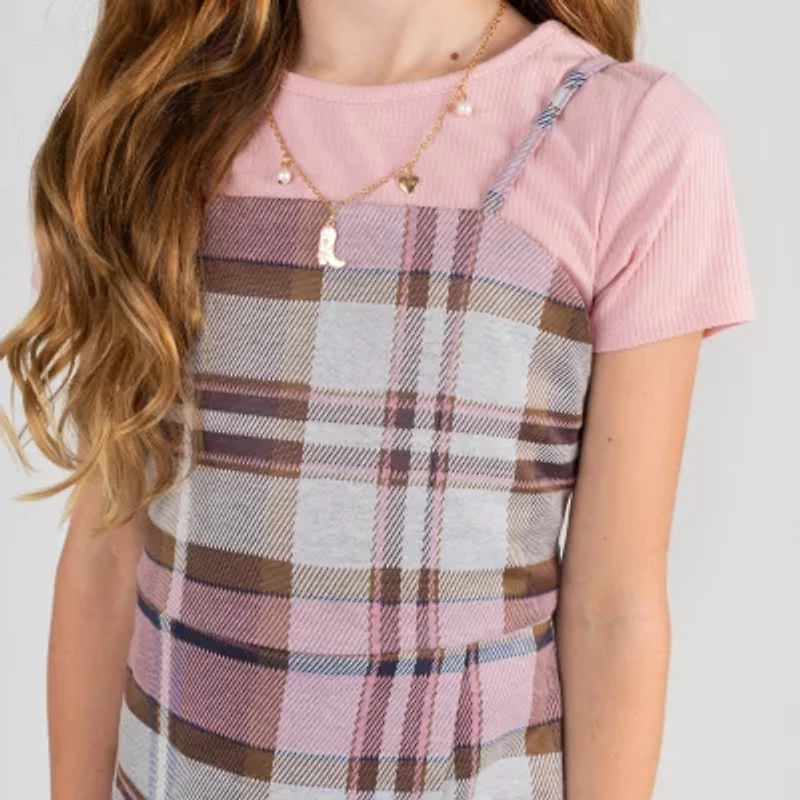 Rare Editions Big Kid Girls Plaid 2-pc. Dress Set