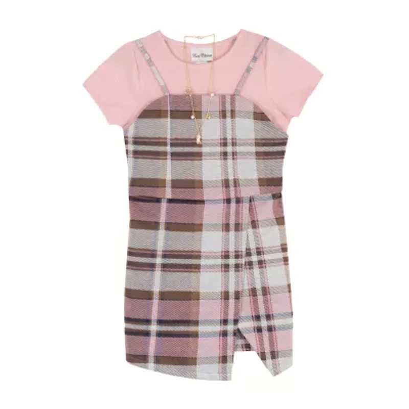 Rare Editions Big Kid Girls Plaid 2-pc. Dress Set