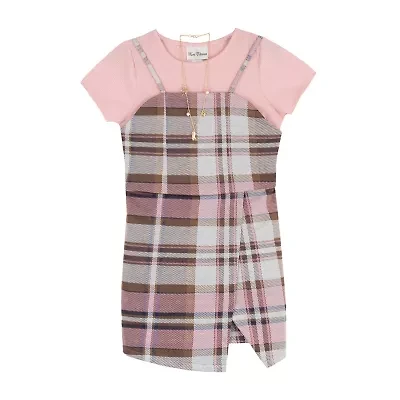 Rare Editions Big Kid Girls Plaid 2-pc. Dress Set