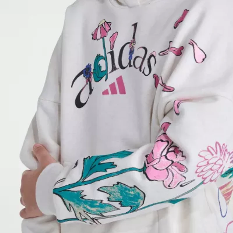 adidas Big Kid Girls Long Sleeve Active Hoodie