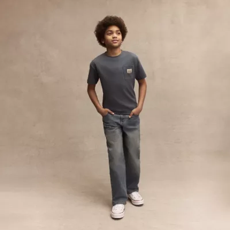 Levi's® Big Kid Boys Adjustable Waist 565™ Straight Leg Loose Fit Jean
