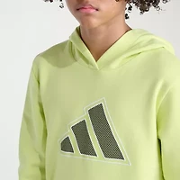 adidas Big Kid Boys Long Sleeve Fleece Active Hoodie