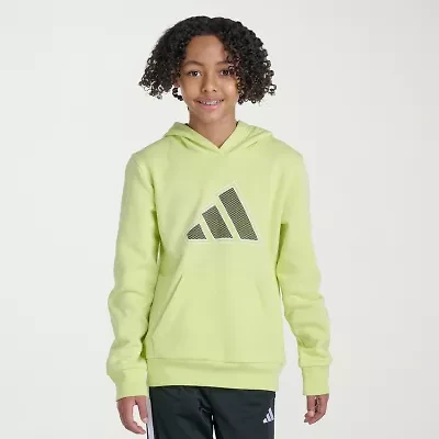 adidas Big Kid Boys Long Sleeve Fleece Active Hoodie