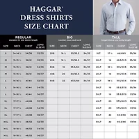 Haggar Mens Slim Fit Wrinkle Free Long Sleeve Dress Shirt