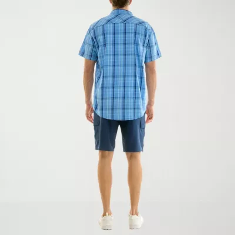 Hallstatt Workwear Mens Short Sleeve Regular Fit Button-Down Shirt