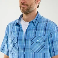Hallstatt Workwear Mens Short Sleeve Regular Fit Button-Down Shirt