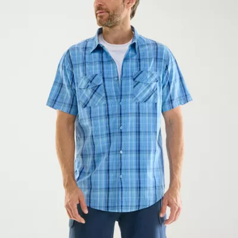 Hallstatt Workwear Mens Short Sleeve Regular Fit Button-Down Shirt