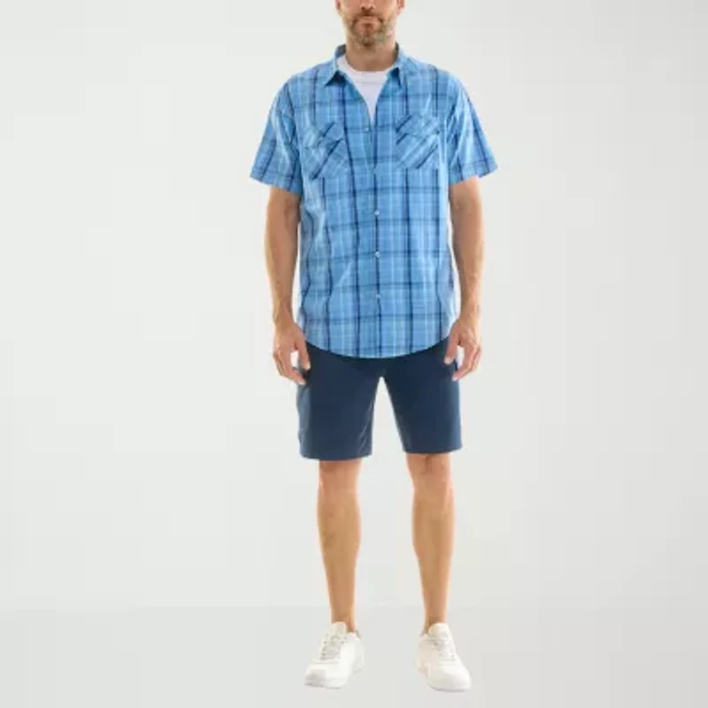 Hallstatt Workwear Mens Short Sleeve Regular Fit Button-Down Shirt
