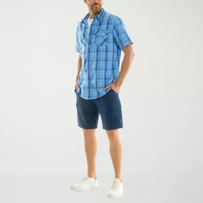 Hallstatt Workwear Mens Short Sleeve Regular Fit Button-Down Shirt