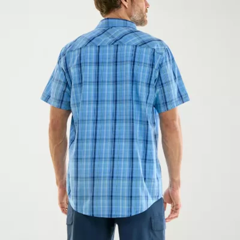 Hallstatt Workwear Mens Short Sleeve Regular Fit Button-Down Shirt