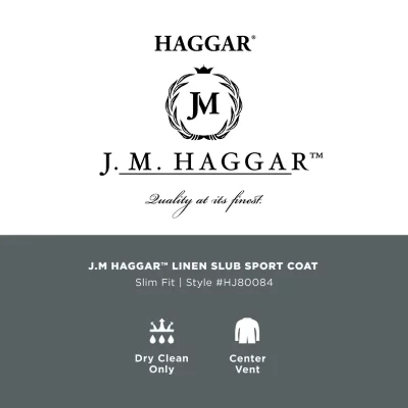 Haggar JMH Mens Plaid Slim Fit Sport Coat