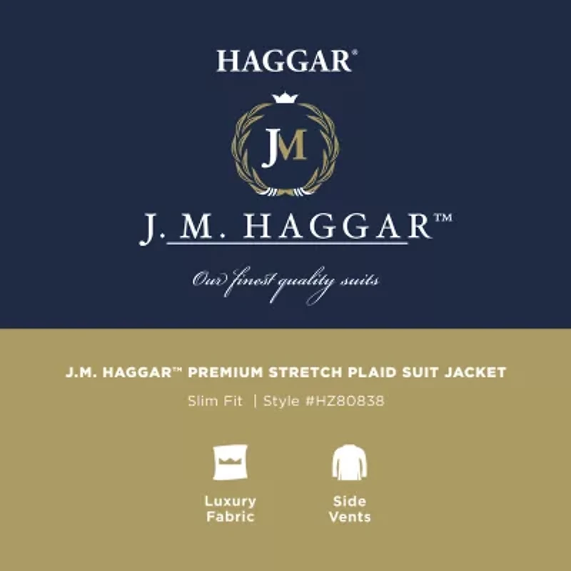 Haggar JMH Premium Mens Stretch Fabric Slim Fit Suit Jacket