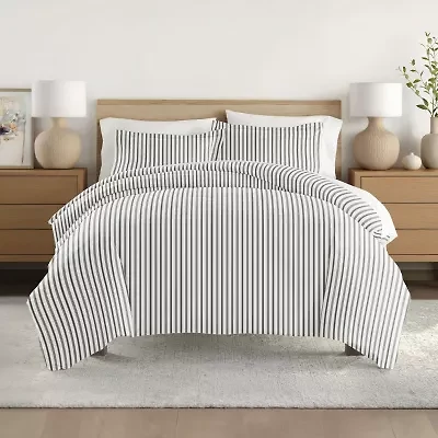 Casual Comfort Premium Ultra Soft Vertical Dreams  Duvet Cover Set