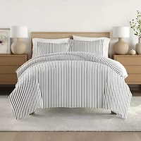 Casual Comfort Premium Ultra Soft Vertical Dreams  Duvet Cover Set
