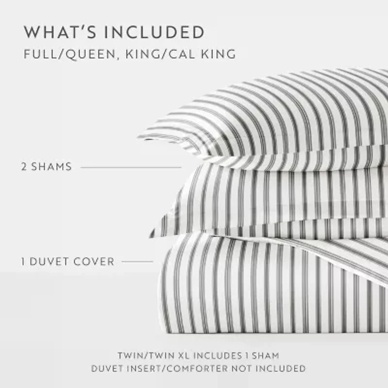 Casual Comfort Premium Ultra Soft Vertical Dreams  Duvet Cover Set