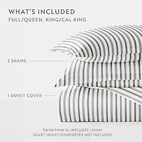 Casual Comfort Premium Ultra Soft Vertical Dreams  Duvet Cover Set