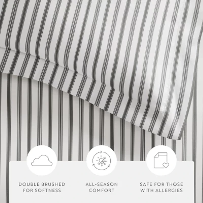 Casual Comfort Premium Ultra Soft Vertical Dreams  Duvet Cover Set