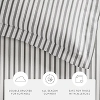 Casual Comfort Premium Ultra Soft Vertical Dreams  Duvet Cover Set