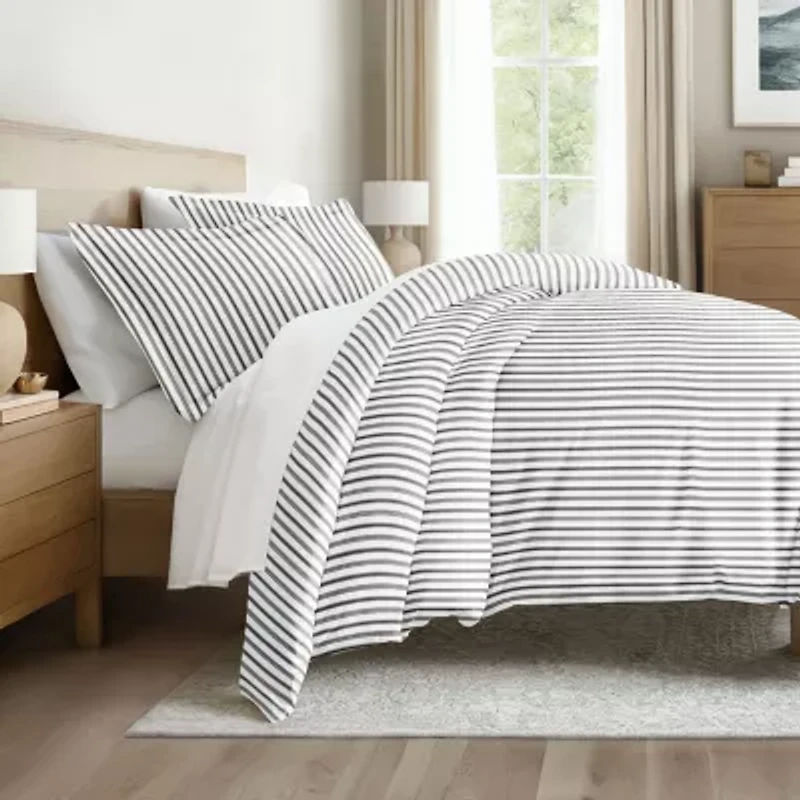 Casual Comfort Premium Ultra Soft Vertical Dreams  Duvet Cover Set