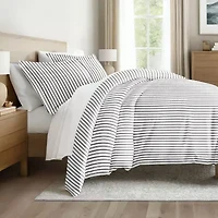 Casual Comfort Premium Ultra Soft Vertical Dreams  Duvet Cover Set