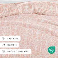 Casual Comfort Romantic Damask Pattern Oversized Duvet Cover Set